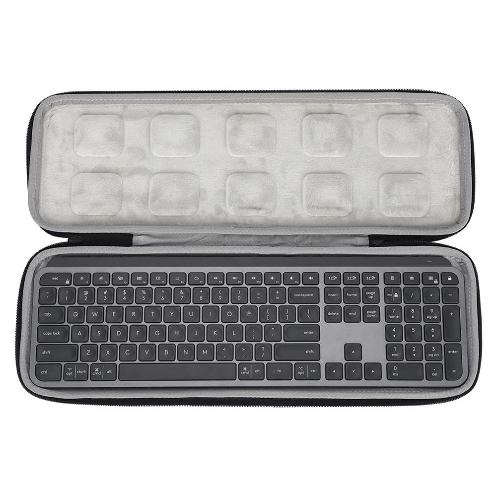 Portable EVA Hard Storage Bag Keyboard Storage Case For Logitech MX Keys Advanced Keyboard Mouse Case Accessories