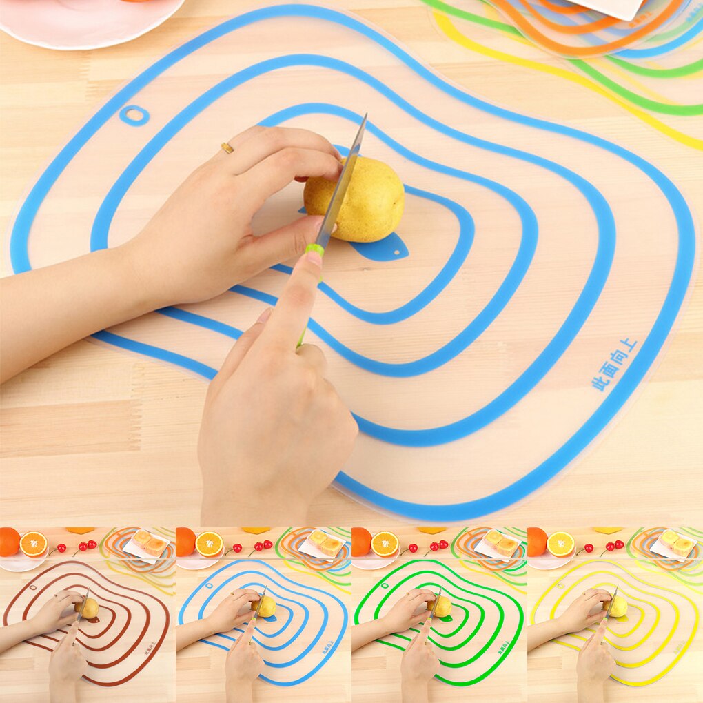 1pcs Kitchen Chopping Blocks Tool Flexible Transparent Cutting Board Kitchen PP Cutting Boards Classification Chopping Board