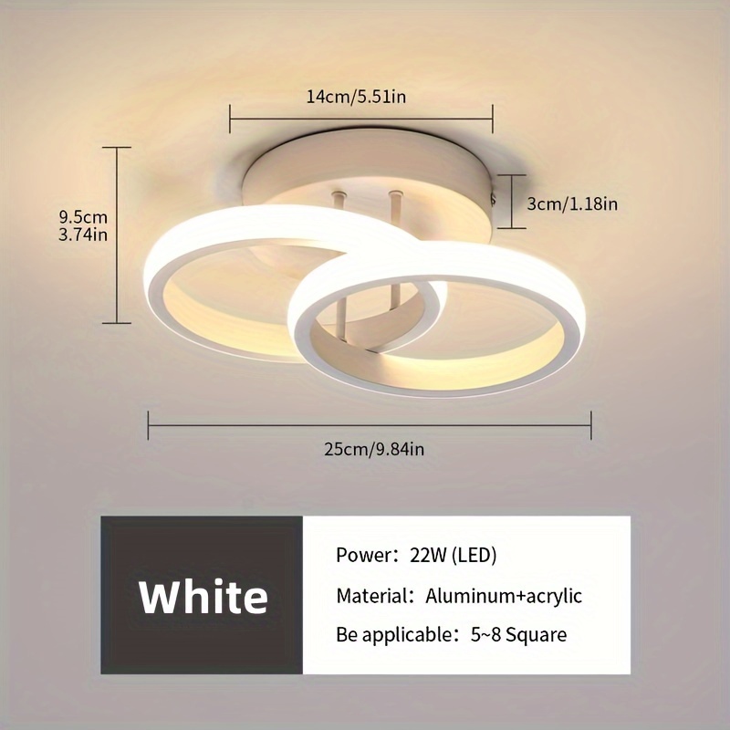 Moderne Einfache Korridor Korridor Beleuchtung nordisch Eingang Balkon Licht Kreative Eingang Garderobe LED Kleine Decke Licht: Blau
