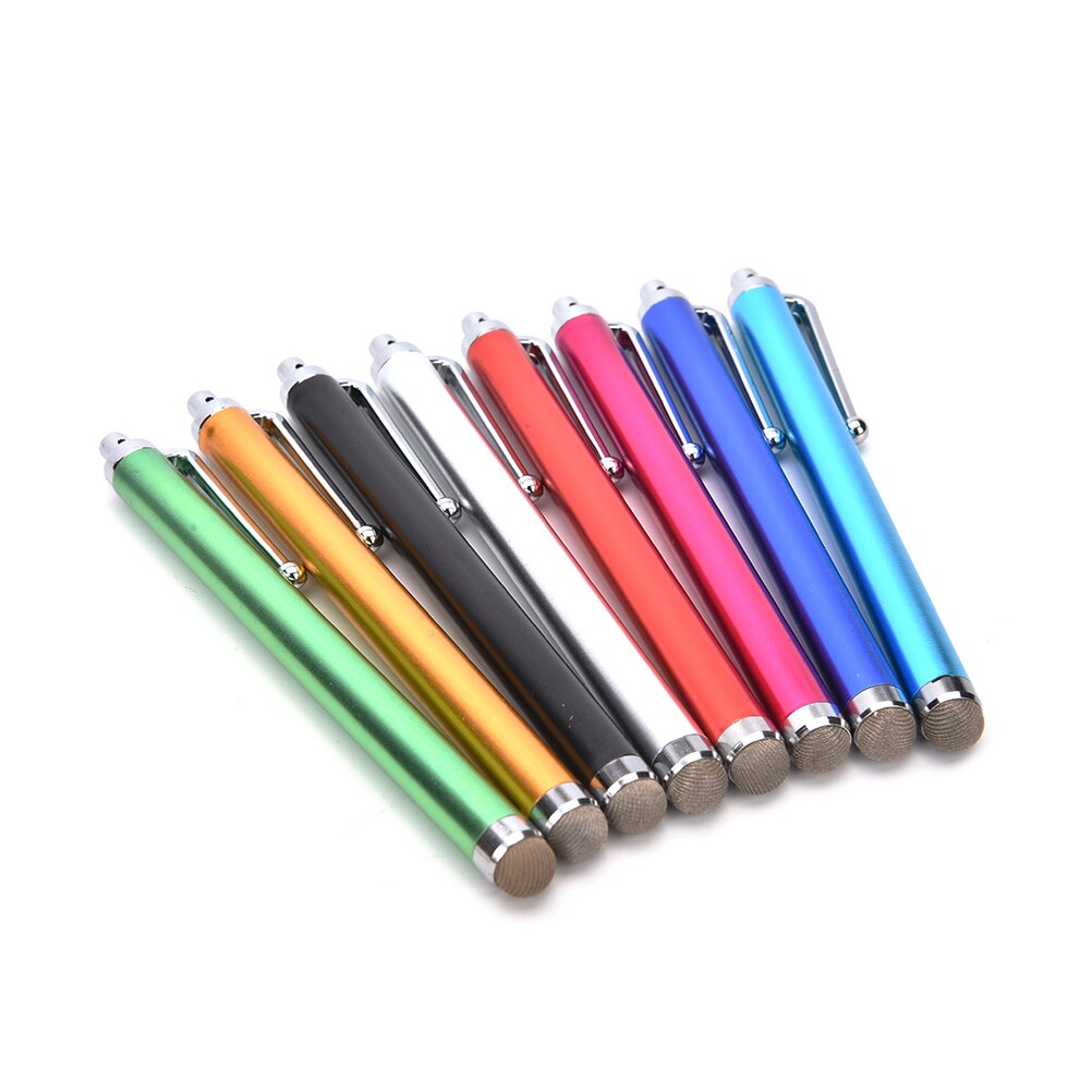 5pcs 11cm Metal Touch Pen Smart Phone Screen Stylus Blue Violet Color for iPhone Tablet Smart Phone Capacitor Touch Pens Stylus