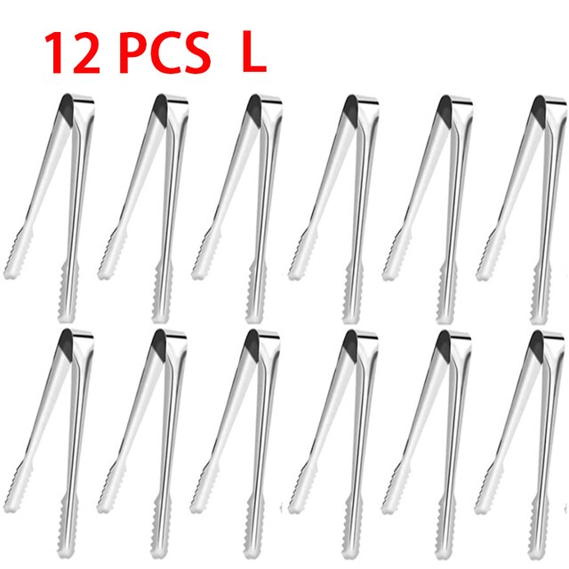 Pince à bloc de glace, Mini pince à Clip, pince à Cube de glace, pince à glace, Mini pince, pince à barre de bonbon: 12 PCS L