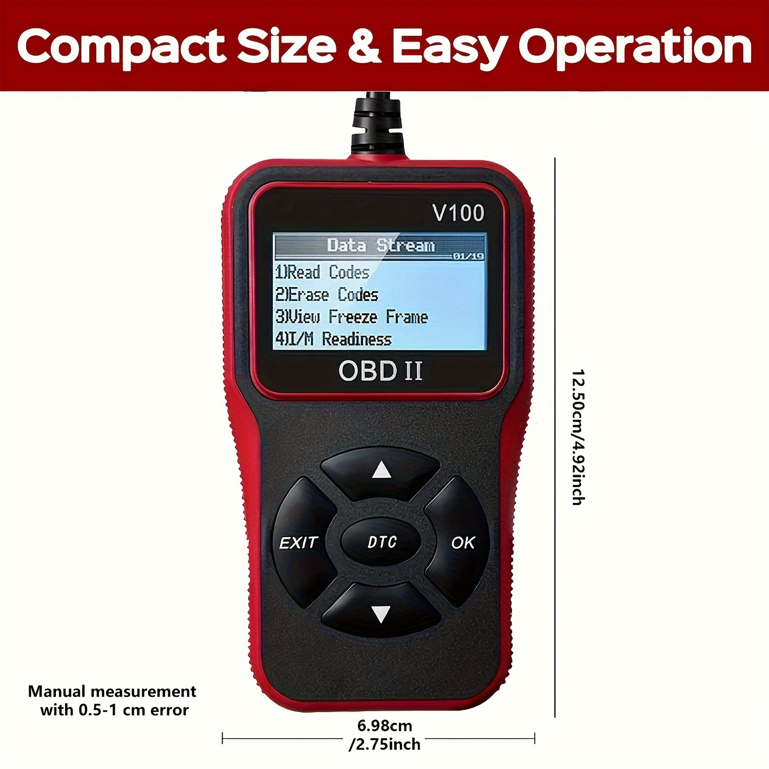 Automotive OBD2 Diagnose Scanner Code Reader Engine Fault Code Reader Scanner Kan Scan Tool Diagnose Voor Alle OBD II Protocol Auto
