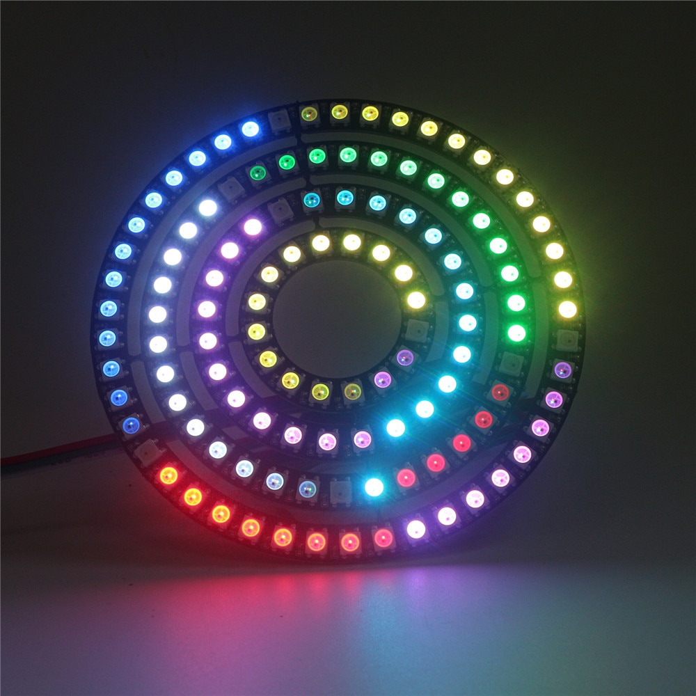 die Anschrift WS2812B Pixel Ring 8 16 24 35 45 128 LEDs 5050 RGB LED Ring WS2812 ic Integrierte LED-modul LED Pixel Streifen Licht DC5V