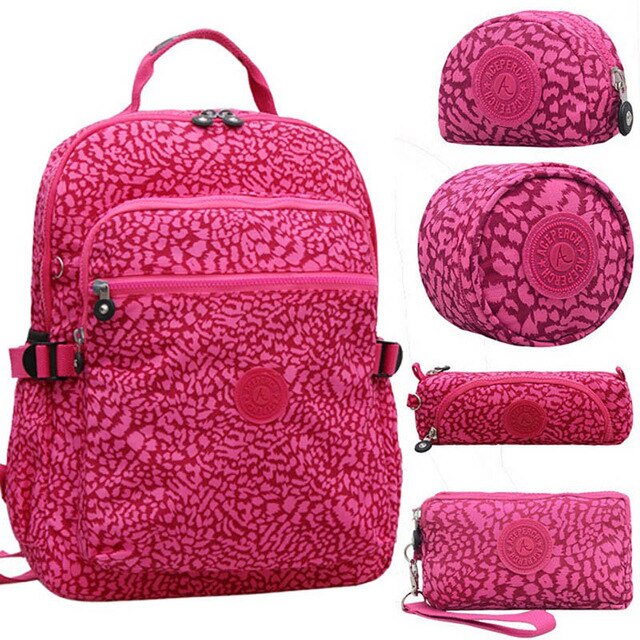 ACEPERCH Ragazza Zaini Delle Donne di Scuola Zaino per le Ragazze Adolescenti Mochila Feminina Ragazzi Del Computer Portatile Bambini Mochila sac a dos: Leopard