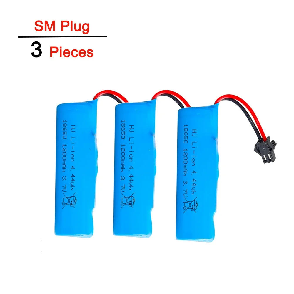 18650 paquetes de baterías Lipo 3,7 V 1200mah para coche de juguete Rc helicóptero aviones Baot tanque camión motocicletas batería de litio recargable: Gris claro
