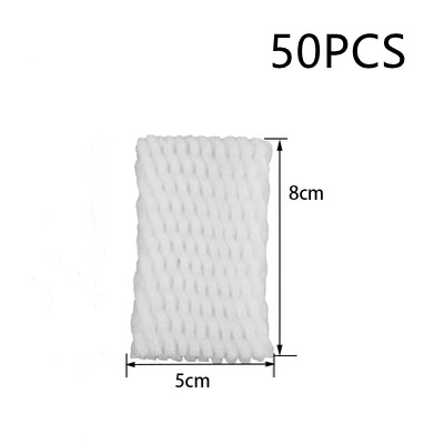 50PC Foam Net Sleeve Pocket Shockproof Protection Transport Packing Vegetable Fruit Wine Bottle Fragile Items Dedicated Mesh Bag: 8X5cm