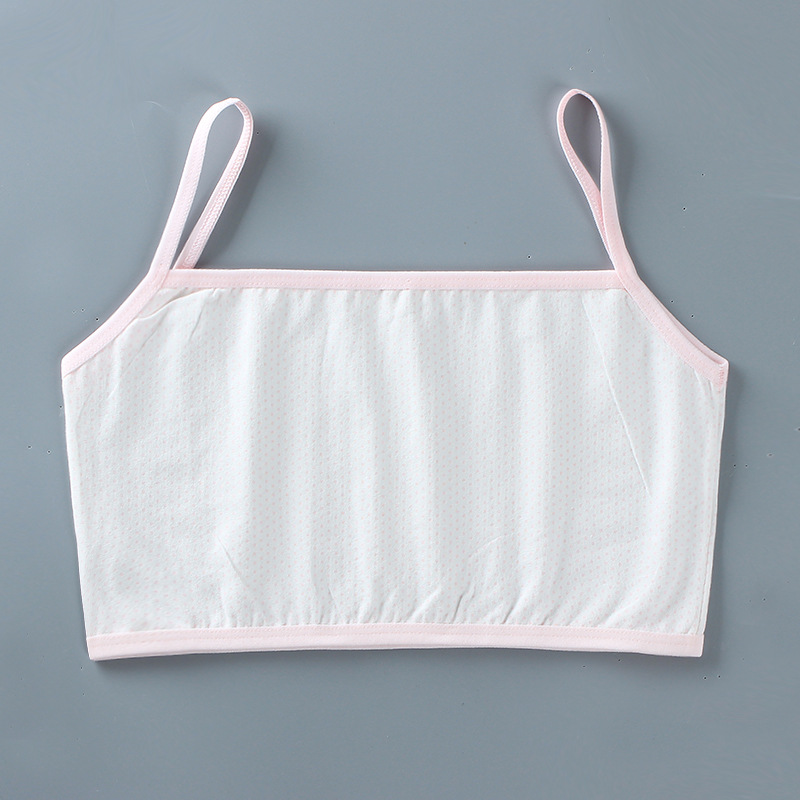 Soutien-gorge tubulaire en coton pour filles de 7 à 15 ans, sous-vêtements, collection printemps-été, 3 pièces