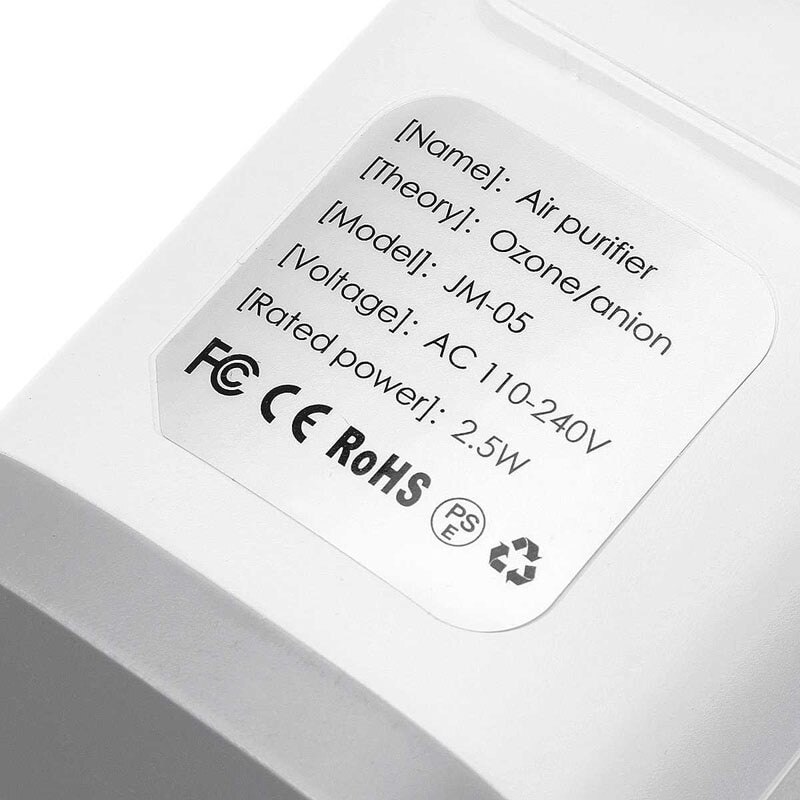 Luchtreiniger 220v ozonreiniger voor thuis luchtreiniger badkamer toilet huisdier deodorant ontsmettingsapparaat luchtreiniger