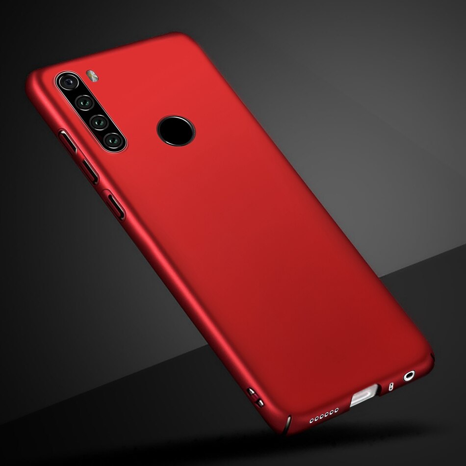 For Xiaomi Redmi Note 8T Case Redmi Note 8 Case Hard Plastic Phone Cover For Xiaomi Redmi Note 8 Pro Global Funda Coque Bumper: Redmi Note 8 Pro / Red