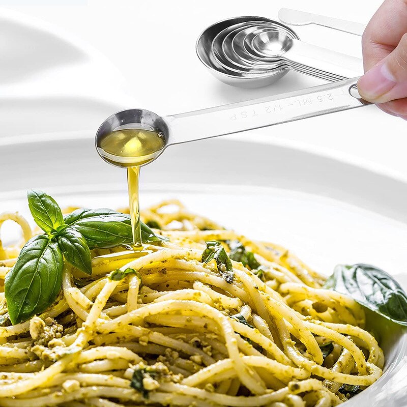 8/10/11Pcs Stainless Steel Measuring Cups and Spoons Set Baking Supplies Stackable Tablespoons Home Tools Kitchen Accessorie