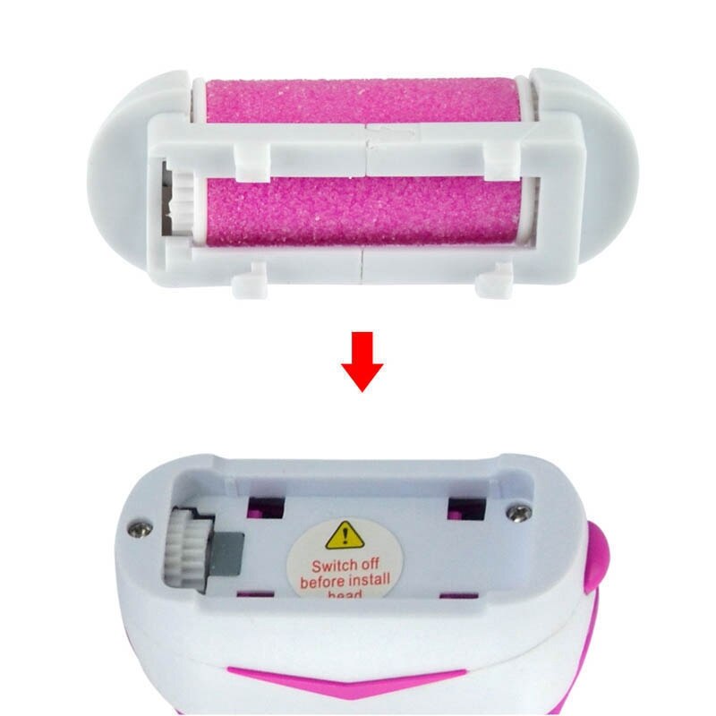 -5Pcs Foot File Refills Easy To Replace Ergonomic Coarse Roller Replacements Callus Remover Refills Roller Heads Dead Skin