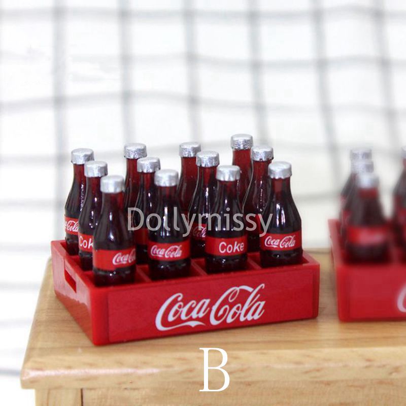 12 Pcs/Dozijn 1/12 Dollhouse Miniature Voedsel Mini Coke Drinken Pop Spelen Keuken Speelgoed Voor Blyth, Ob11 Accessoires