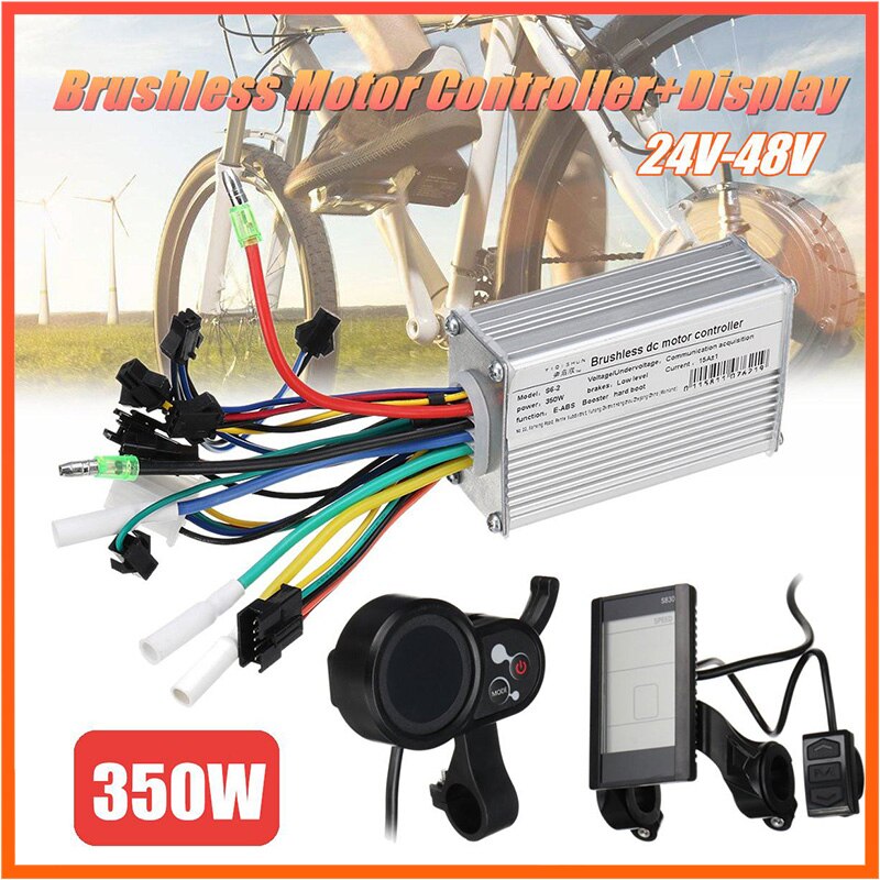 350w borstelloze motoren met 24v-48v borstelloze motoren, lcd/smart display voor scooters, e-bikes en elektrische fietsaccessoires