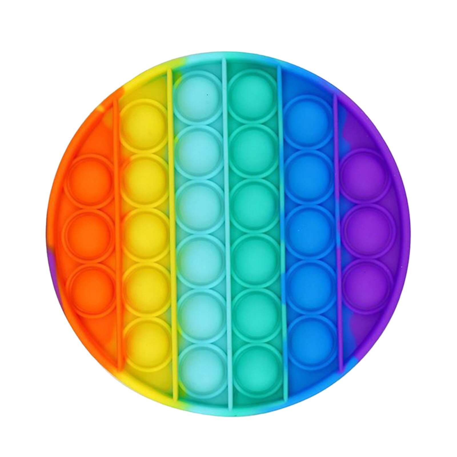 Regenbogen Push Pop Es Zappeln Spielzeug Angst Entlasten Stress Blase Sensorischen Autismus Stressabbau Squishy Squeeze Spielzeug антистресс