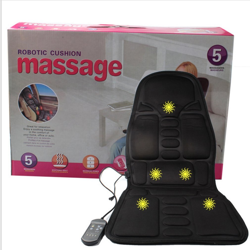 Massagemadras helkropsopvarmet massagemåtte fjernbetjeningspude foldbar