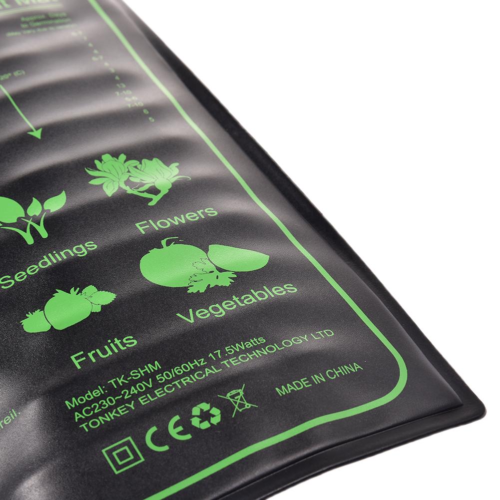 Estera de calor para semillero impermeable, estación de germinación duradera, almohadilla de calefacción hidropónica cálida para interior, hogar, jardinería, semillas, 30x10 pulgadas