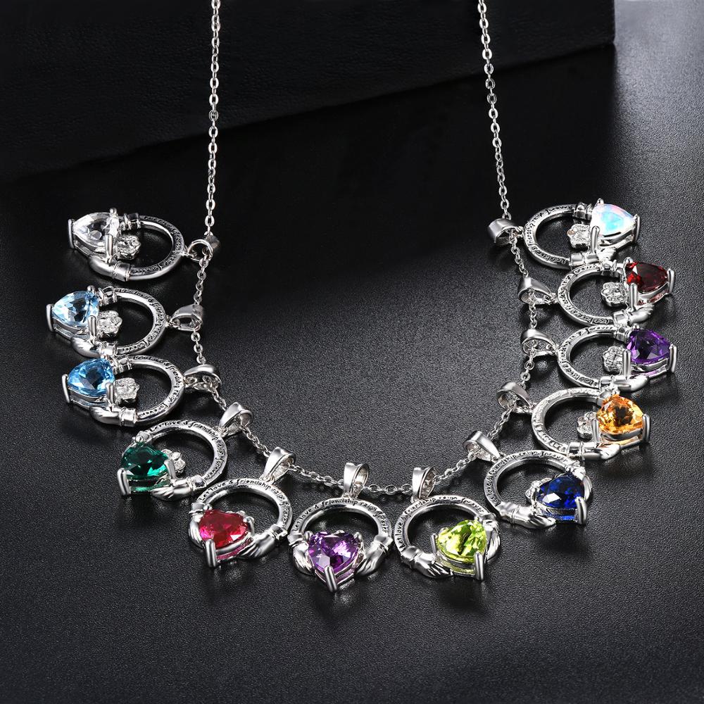 Hutang Colorful S925 Pendants for Women 0.76 Carats Created Emerald Heart Shape Women Romantic Lovely Silver Pendant