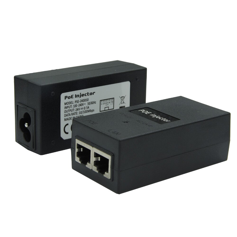 Alimentatore POE Iniettore Ethernet 24V 1A, Spina USA, Per Telefoni IP E Telecamere
