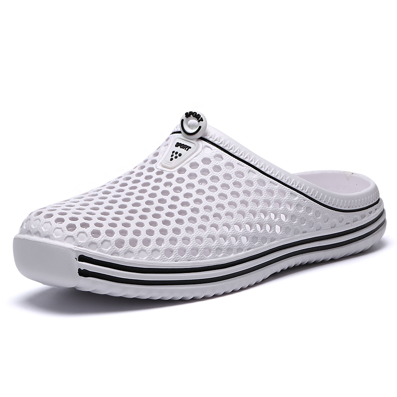 Slippers Cutout Clogs Shoes Men Women Garden Convenience Bathroom Slippers Non-slip Beach Sandals: Neon yellow / 41