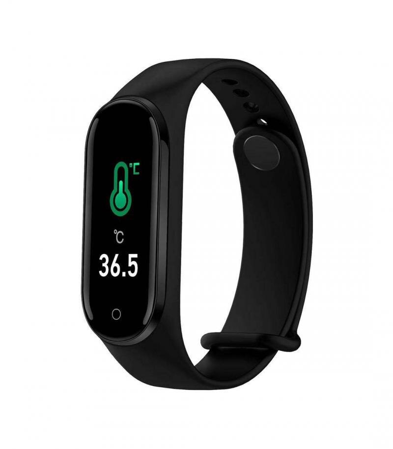 M5 Pro Bluetooth Smart Band Sport Fitness bracelet Watch Tracker Smartband Blood Pressure Heart Rate Monitor Waterproof Wristban: black