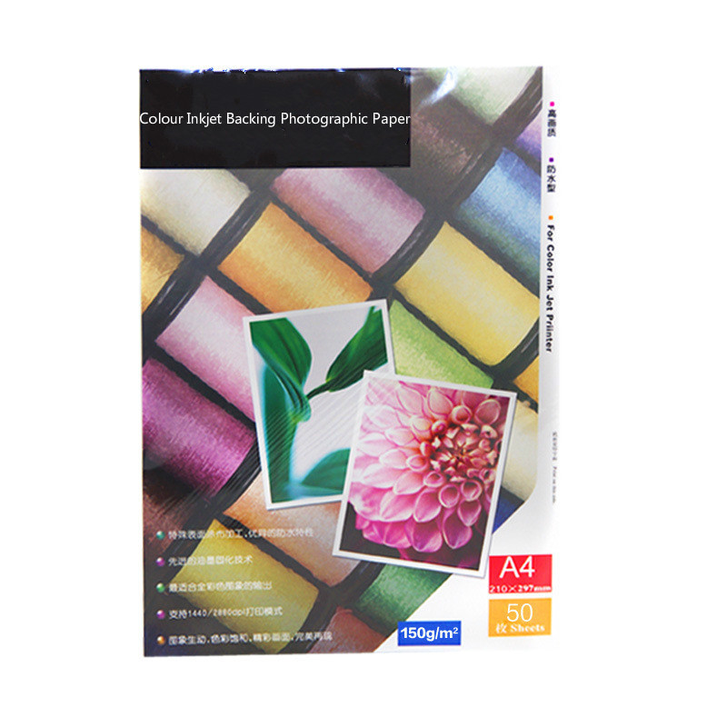 135g 150g A3 A4 brillante 100 hojas A5 200 hojas autoadhesivas impresión de inyección de tinta magnética con pegamento trasero pegatina papel de impresora fotográfica