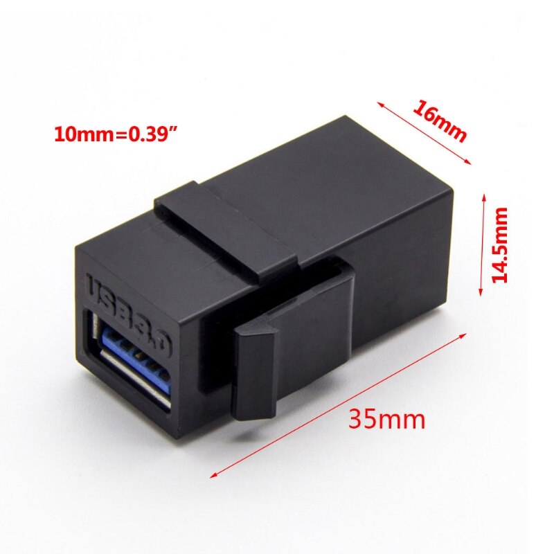 Cpdd 2 Stuks Usb 3.0 A Female Naar Een Vrouwelijke Extension Keystone Jack Coupler Connector Adapter Converter