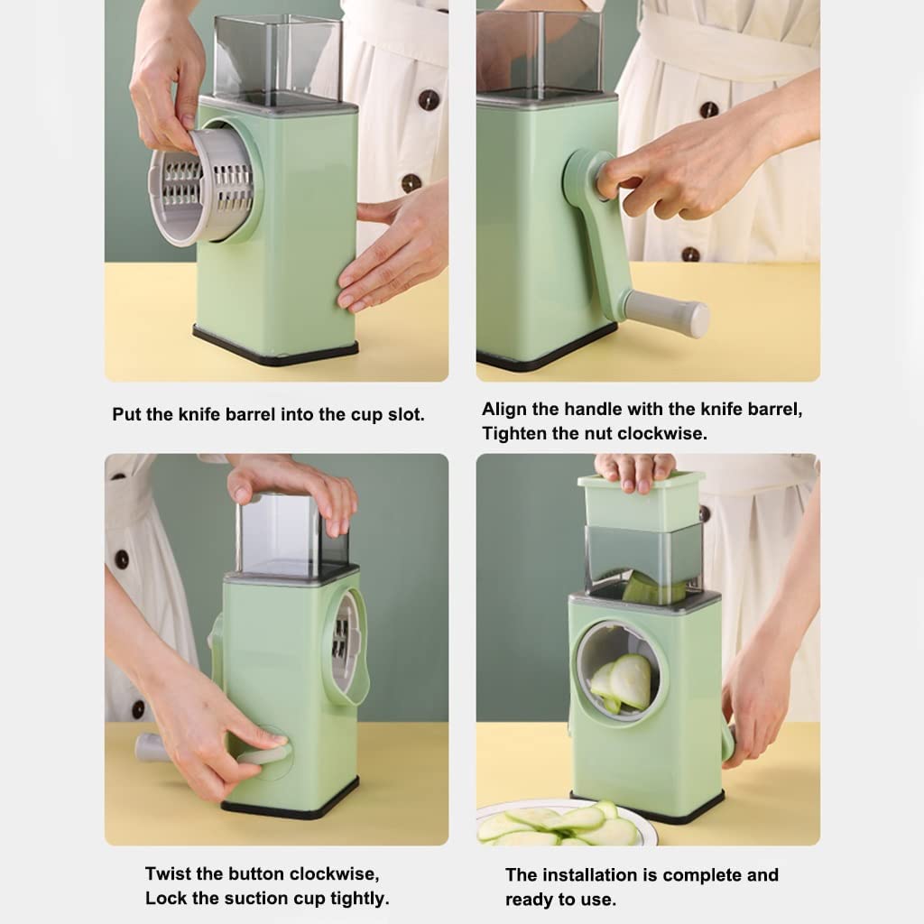 Multifunctional Manual Roller Vegetable Cutter Mandoline Vegetable Cutter Artifact Grater Potato Radish Slicer Kitchen Tools