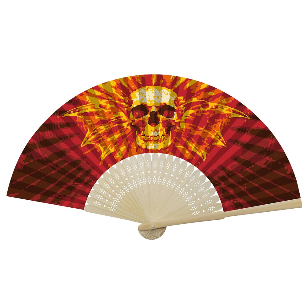 Handmade Oil Painting Ginkgo Leaf Folding Fan By Numbers DIY Painted Craft Home Decoration Digital Oil Painting Fan