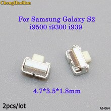 ChengHaoRan Voor Samsung Galaxy S2 i9500 i9300 I939 4.7*3.5*1.8mm schakelaar zijknop set 2
