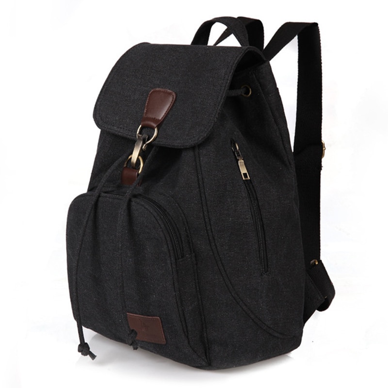 Dames canvas rugzakken dames vintage tas rugzakken voor tienermeisjes retro student schooltassen stoffen rugzak