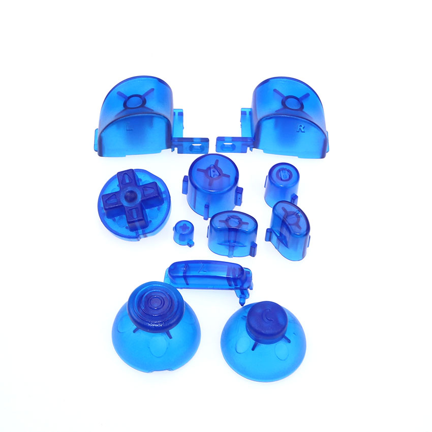 Cltgxdd Für Gamecube Controller Mod Bunte Komplette taste set mit für N GC taste set: Clear Blue