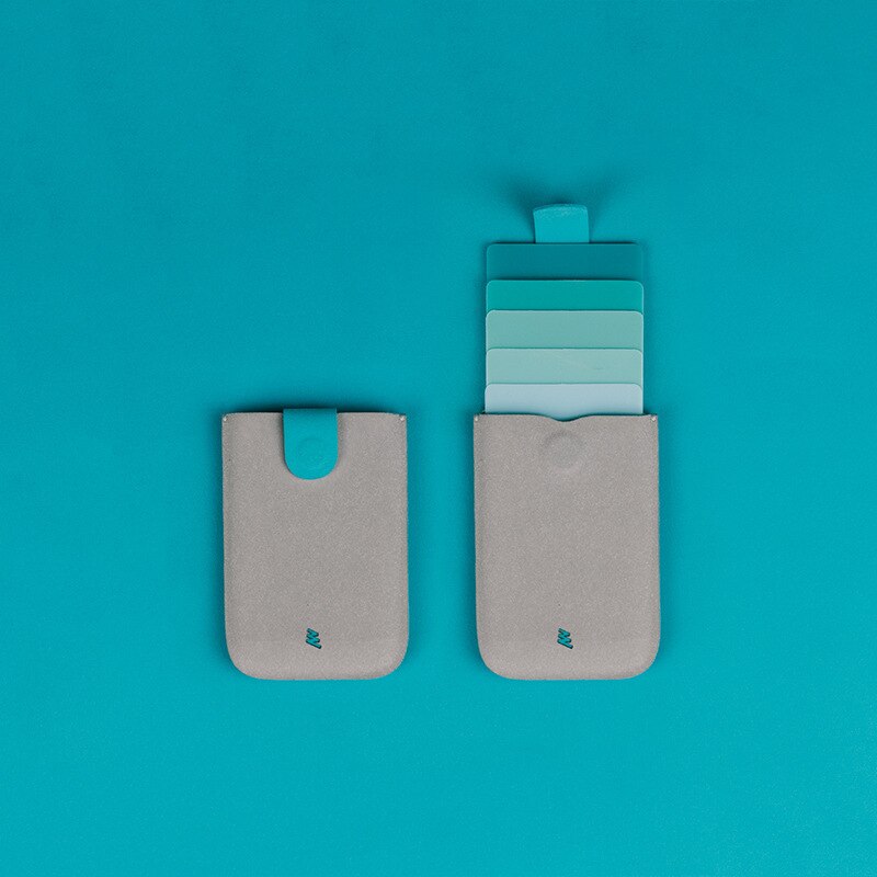 neue Karte halter DAX V2 Mini Schlanke Tragbare Papier Halter Gezogen Männer Brieftasche Farbe Hang 5 Karten Kurze geld frauen Geldbörse: DAXv2Green