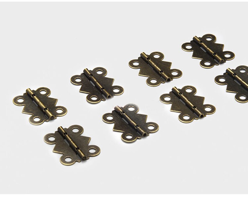 Retro Mini Miniature Jewel Box Casket Hinges 90 Degree Small Hinge