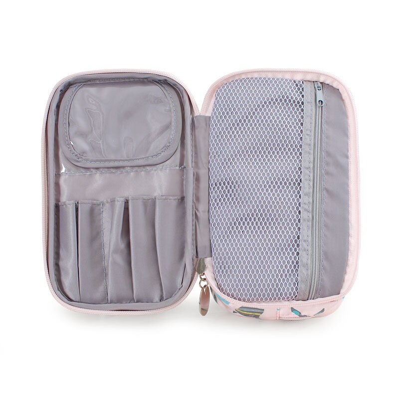 Novo à prova dwaterproof água saco de maquiagem portátil dupla camada de alta capacidade viagem cosméticos organizador sacos de higiene pessoal feminino kit para toalete