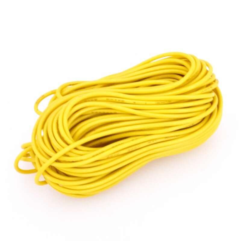 10M UL-1007 24AWG Hook-up Wire 80C / 300V Cord DIY Electrical Wire cable Red/Black/Blue/Yellow: Yellow
