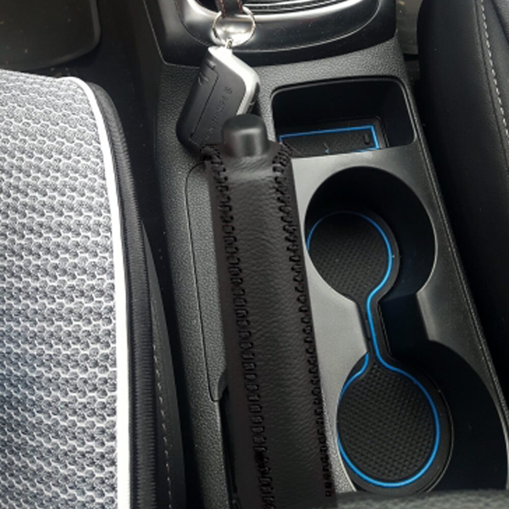Leer Versnellingen Handrem Hoes Auto Interieur Accessoires Voor Kia K2 Handvat Mouw Auto Accessoires