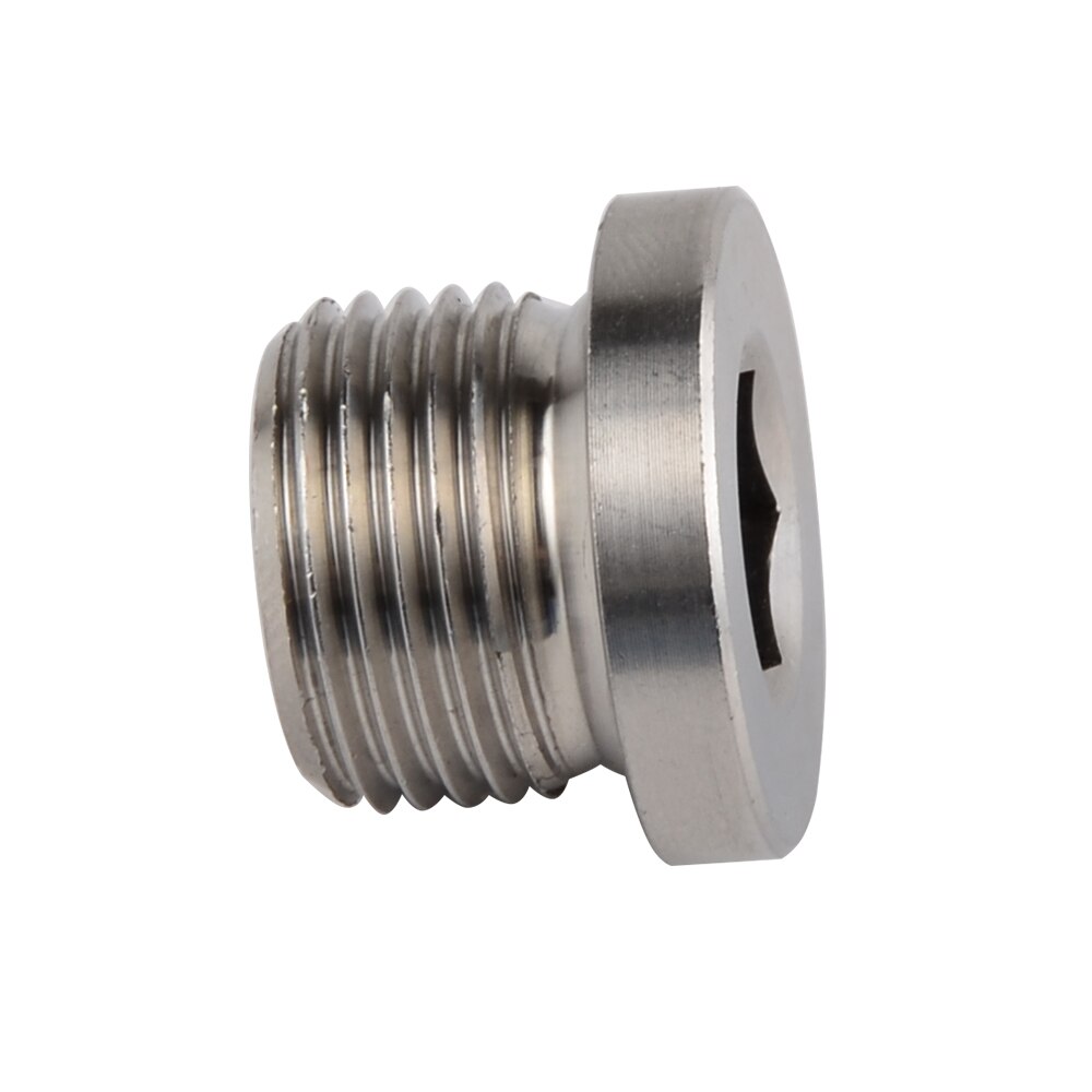 H2CNC O2 OXYGEN SENSOR STAINLESS STEEL BUNG PLUG CAP M18x1.5MM THREAD HEX BUNG 304 Stainless Steel