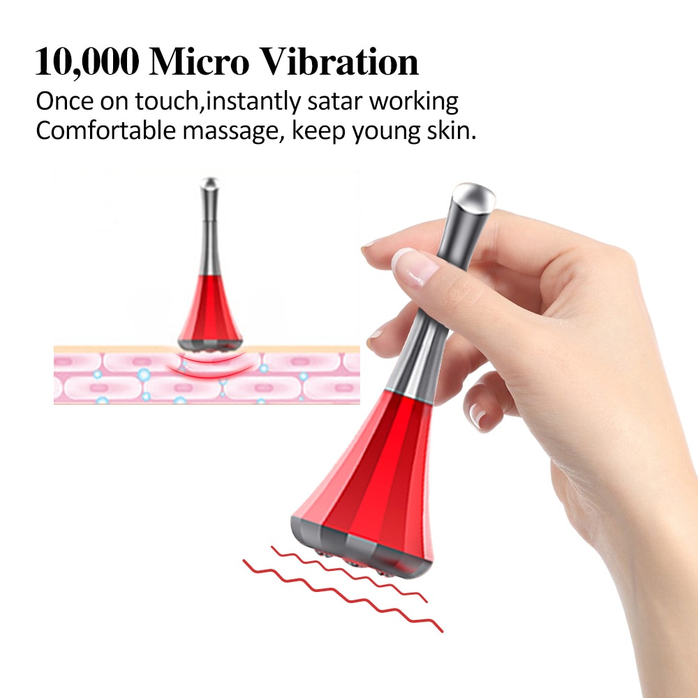 Mini Microcurrent Rejuvenation Wrinkle Remove Machine Face Roller Massager Skin Tightening Face Lifting Facial Essence Skin