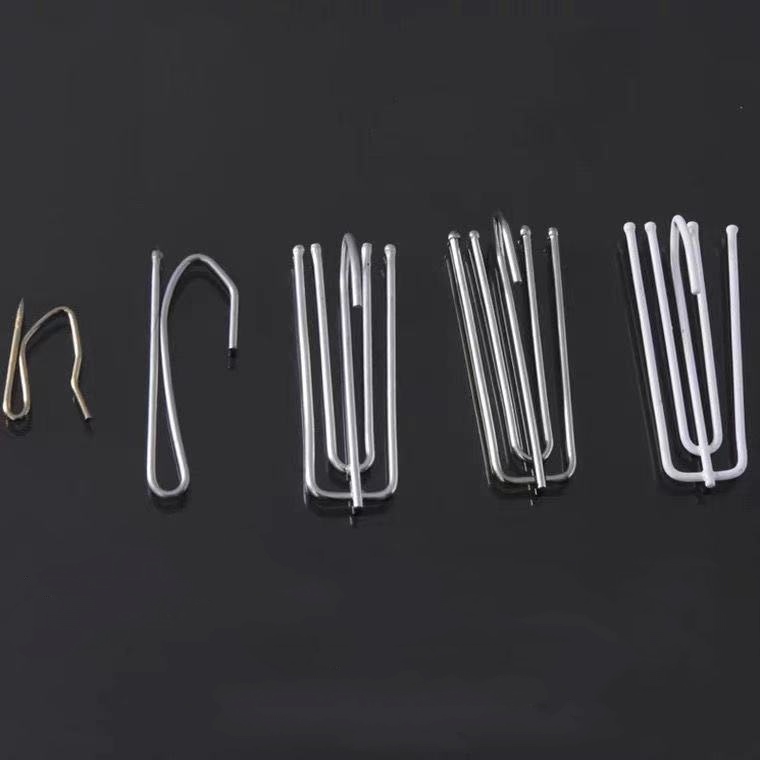 Bande de rideau à crochet en métal avec quatre fourches, 30 pièces, accessoires de bricolage pour rideaux à la maison