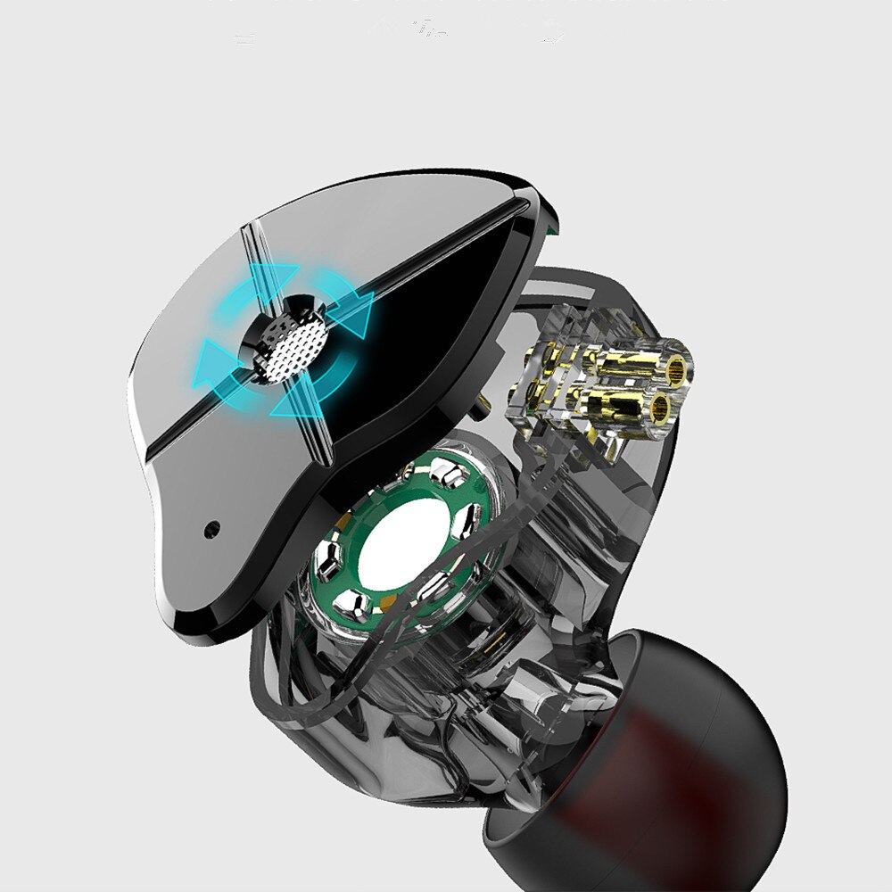 Trn ST1 1DD + 1BA Hybrid Metal In Ear Oortelefoon Iem Hifi Dj Monitor Running Sport Oortelefoon Oordopje Headset Met 2PIN Kabel V90 \ V80