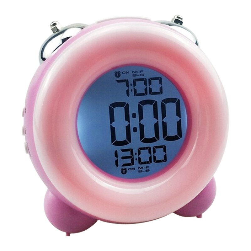 Kids Digital Alarm Clock Lovely Clock Toddler Children Boys &amp; Girls Bedroom Clock Students to Wake up at Bedroom