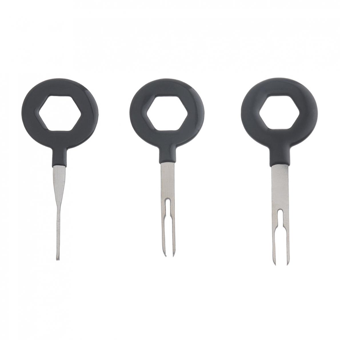 3pcs/set Universal Stainless Steel PVC Auto Car Harness Wiring Crimp Connector Plug Terminal Removal Tool Kit Car Accessories