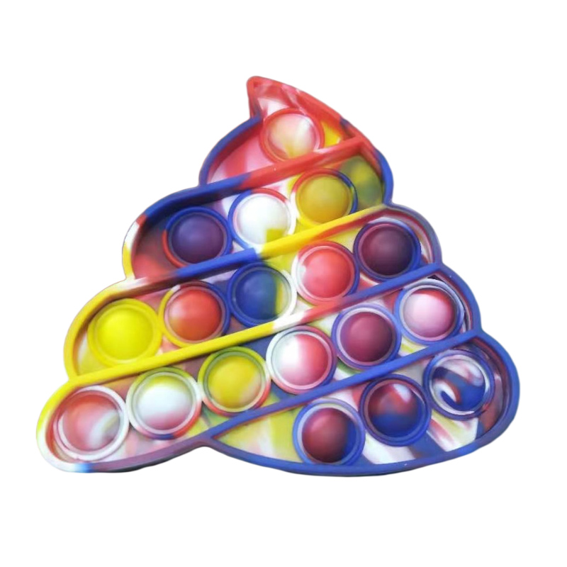 Tie Dye Push Bubble Fidget Speelgoed Poppet Siliconen Zintuiglijke Stress Relief Hand Games Voor Volwassen Kinderen Party Interactieve Popper Game