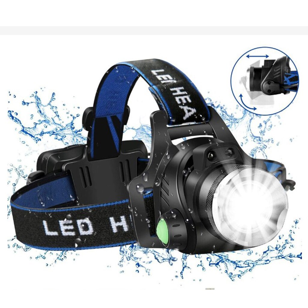 LED Motion Sensor Headlamp Flashlight, USB Rechargeable Headlight, IPX45