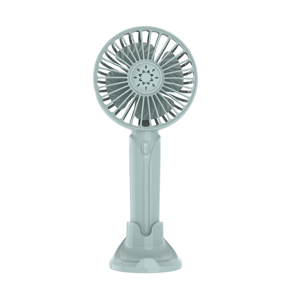 USB Rechargeable Fan Portable Fan Handheld Fan 3 Speed: Blue