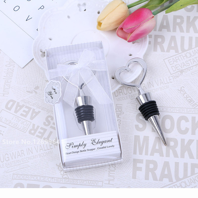 10box Love Heart Corkscrew Wine Bottle Opener + Wine Stopper Wedding Favors for Guests Bottle Opener Set Wedding Decoration: E 10box
