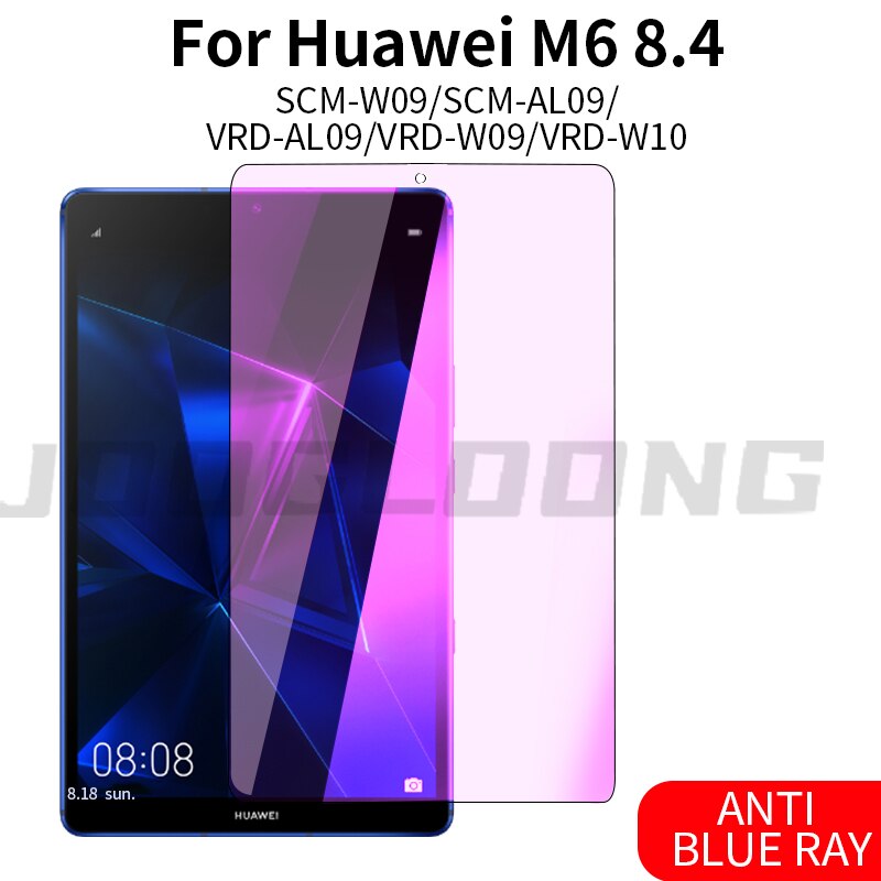 Tempered Glass For Huawei MatePad Pro 10.8 10.4 Inch Protective Glass For Mate Pad M6 8.4 V6 T10 T10S 10 Tablet Screen Portector: Huawei M6 8.4 Blue