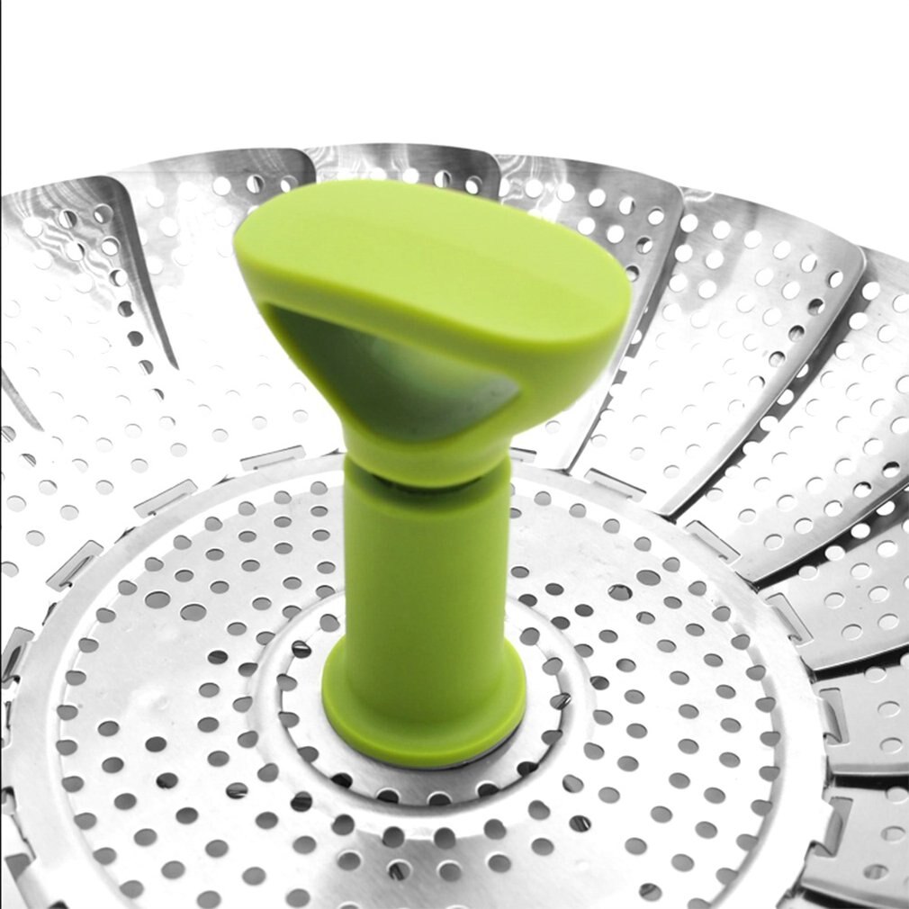 Canasta de vapor de acero inoxidable para verduras, cesta de vapor plegable, utensilio de cocina para microondas