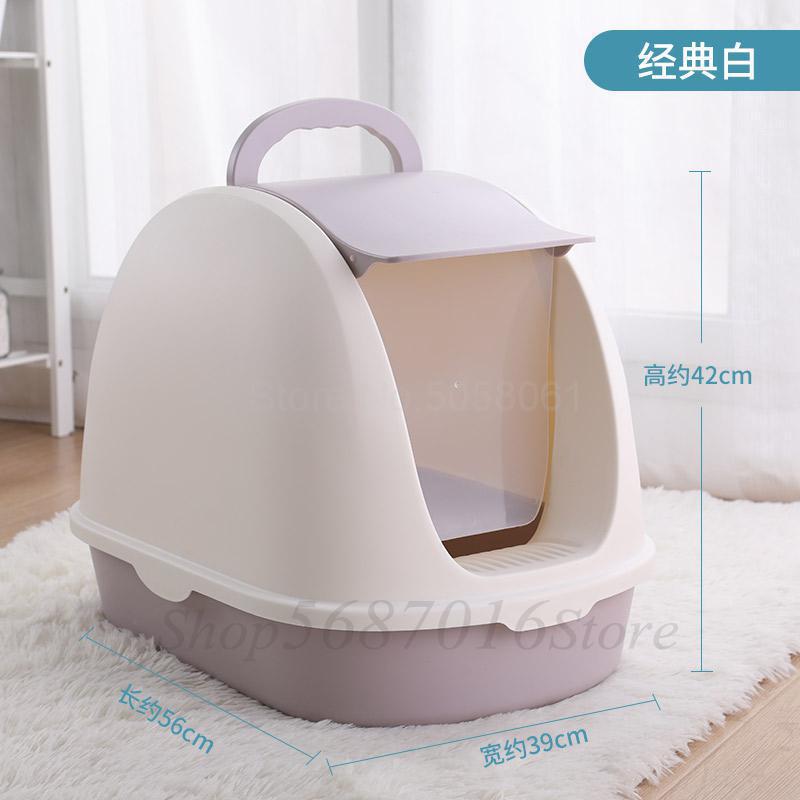 Tabouret de litière Extra Large | Entièrement fermé, pour litière de chat, désodorisation des toilettes Extra Large, tabouret de salade de chat, fournitures de bassin et de chat Semi-enclos: fy9