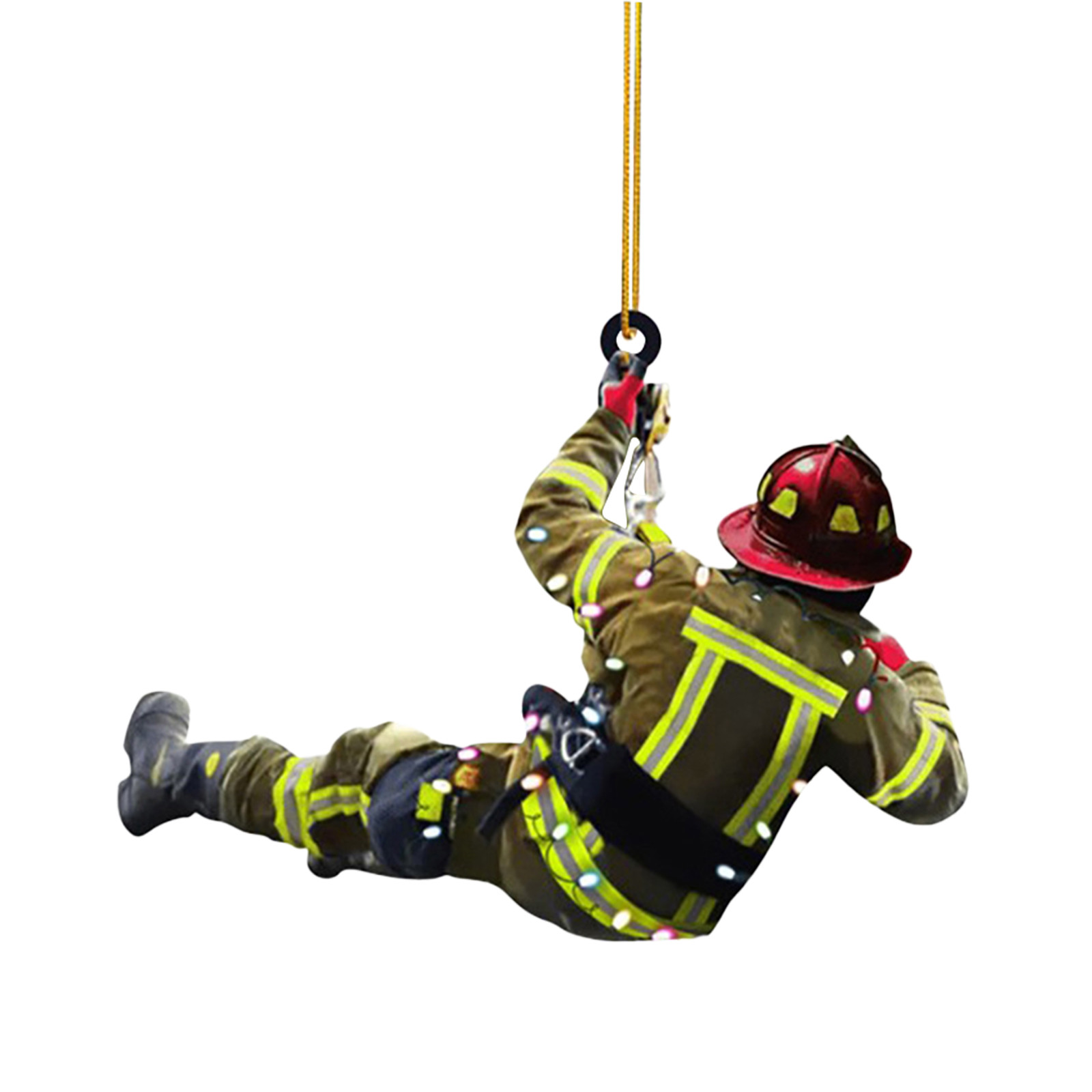 Christmas Decoration Acrylic Decoration Christmas Decoration Tree Pendant, Wall Window, Car Firefighter Pendant Set: Navy Blue